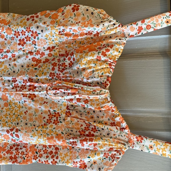 SHEIN dress size M flower print tank straps - Picture 2 of 6